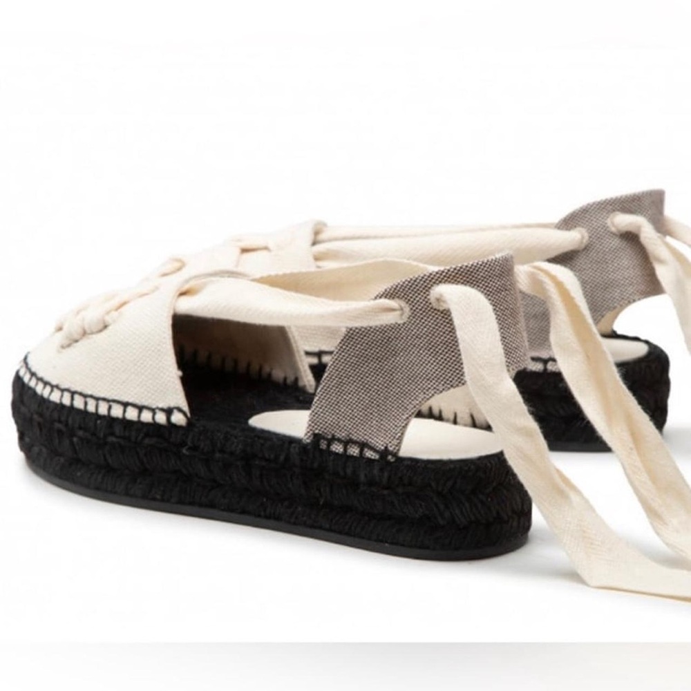 Tory Burch Woven Double T Espadrilles - Picture 2 of 12